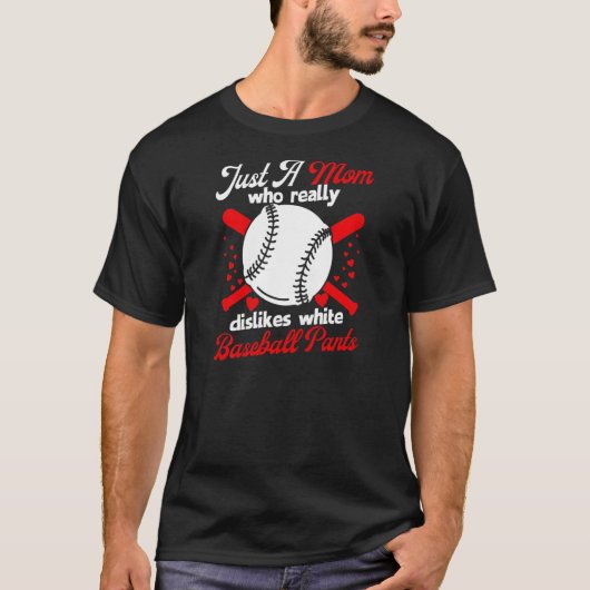 T-shirt Les femmes n'aiment pas les pantalons de baseball (Devant)