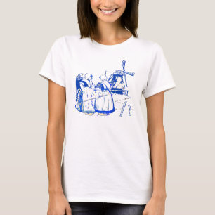 T-shirt Les Femmes Néerlandaises À Windmill