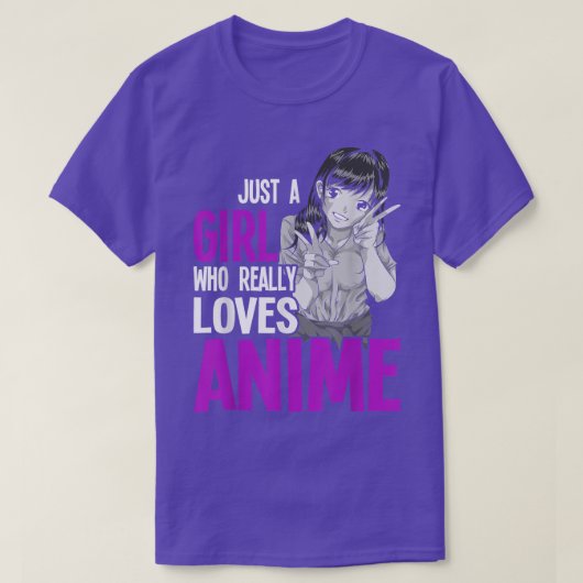 T-shirt Les Femmes Otaku Japonaises Juste Une Fille Qui Ai (Design devant)