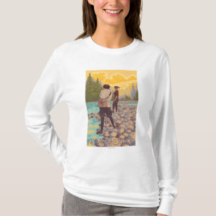 T-shirt Les femmes pilotent FishingNew Mexique