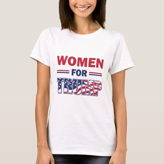 T-shirt Les femmes pour Trump (Devant)