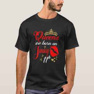 T-shirt Les Femmes Reines Sont Nées Le 11 Janvier Capricor