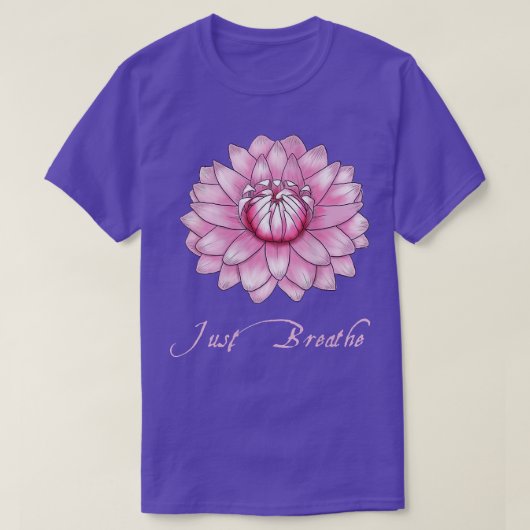 T-shirt Les Femmes Respirent Le Lotus Rose Ballerina Water (Design devant)