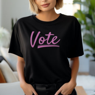 T-shirt Les femmes roses votent