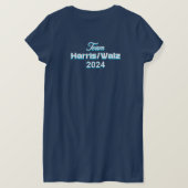 T-shirt Les Femmes Sans Enfant Votent Aussi ! Harris Walz (Design dos)