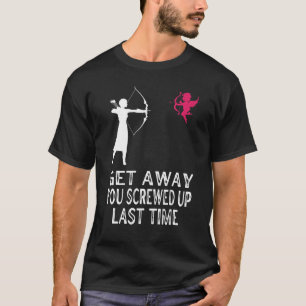 T-shirt Les Femmes S'Éloignent Vous Faisant Tir À L'Arc À