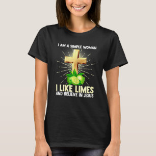 T-shirt Les Femmes Simples Les Femmes Comme La Chaux Et Cr