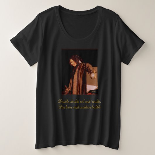 T-shirt "Les femmes sorcières" de taille plus (Design devant)