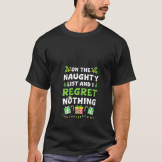 T-shirt Les Femmes Sur La Liste Des Méchants Et Je Ne Regr