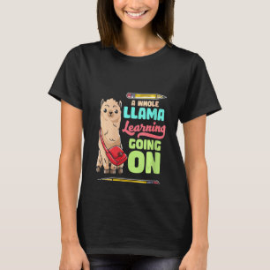 T-shirt Les Femmes Toute Une Llama Apprenant À Se Déranger