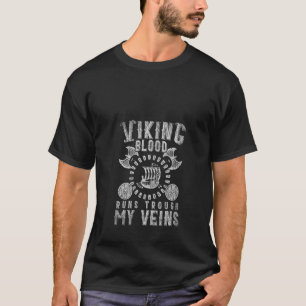 T-shirt Les Femmes Viking Sang Traversent Mes Veines Vikin