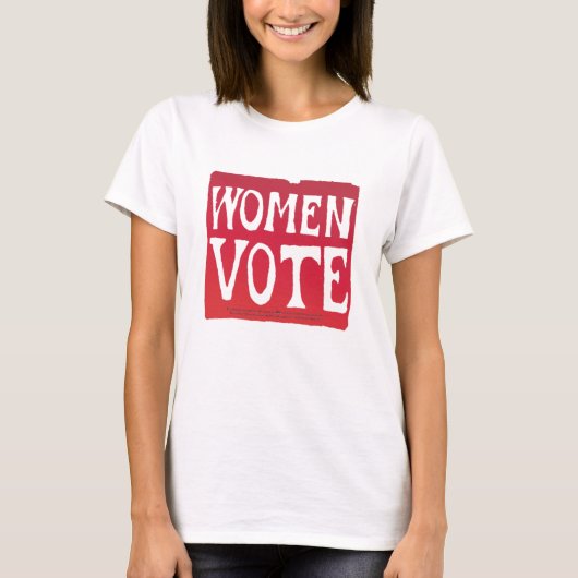 T-shirt Les femmes votent - rose persistant (Devant)