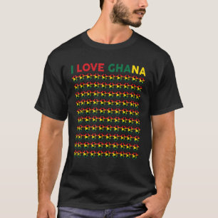 T-shirt Les filles adorent Ghana Soccer Balls Enfants Todd