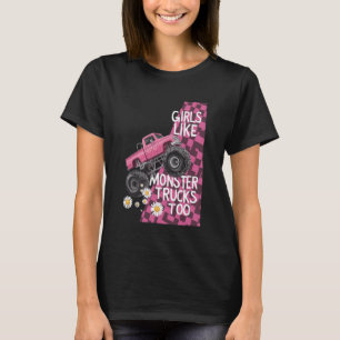 T-shirt Les Filles Aiment Aussi Les Camions Monstres Fille