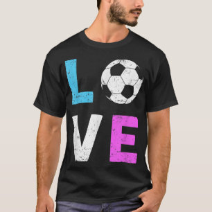 T-shirt Les filles aiment le football J'aime le football C