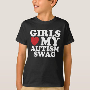 T-shirt Les filles aiment mon cœur de sensibilisation au s