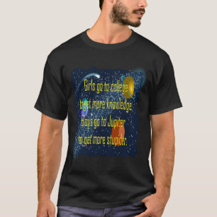 T-shirt Les Filles Aller À L'Université Pour Obtenir Plus