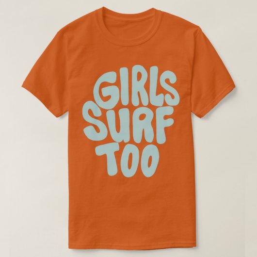 T-shirt Les filles aussi Surf (Design devant)