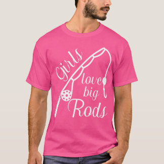 T-shirt Les Filles Comme Les Gros Rangs Pêche