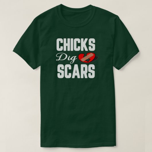 T-shirt Les filles creusent des cicatrices (Design devant)