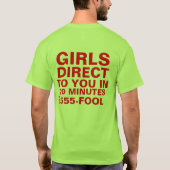 T-shirt Les filles de Las Vegas dirigent vers vous la (Dos)