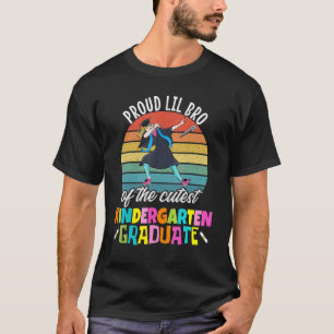 T-shirt Les filles de maternelle Graduation Fière Lil Bro 