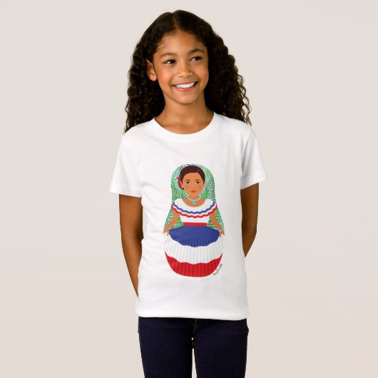 T-Shirt Les filles dominicaines Matryoshka (Devant entier)