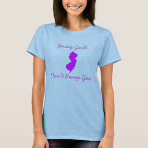 T-shirt Les filles du Jersey ne pompent pas le gaz