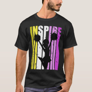 T-shirt Les Filles Inspirent Entraîneur Cheerleader Entraî