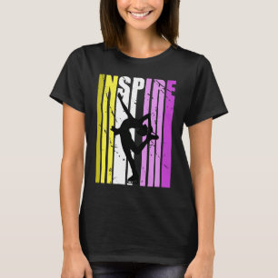 T-shirt Les filles inspirent l'entraîneur de patinage sur
