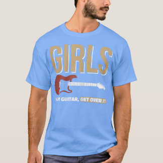 T-shirt Les filles Jouent de la guitare pour une guitare J