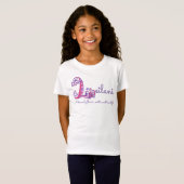T-Shirt Les filles L monogramme nommé de Leilani de (Devant entier)