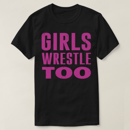 T-shirt Les filles luttent aussi (Design devant)