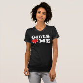T-shirt Les filles m'aiment (Devant entier)