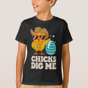 T-shirt Les filles me creusent drôle Happy Happy Easter Su