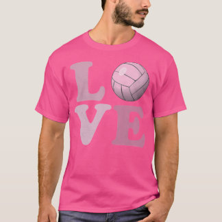 T-shirt Les filles mignonnes aiment le volley-ball