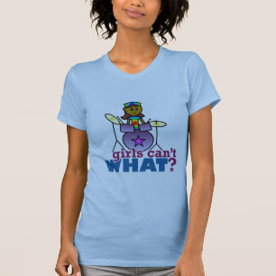 T-shirt Les filles ne peuvent quoi ? Les Filles Jouant Au