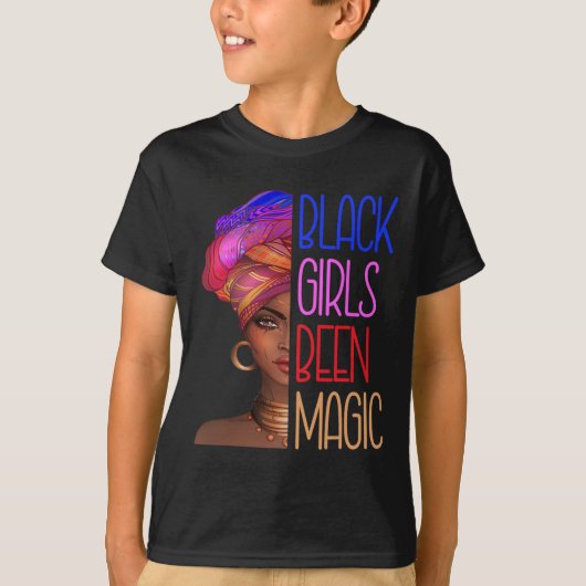 T-shirt Les Filles Noires Ont Été La Magie Africaine Améri (Devant)