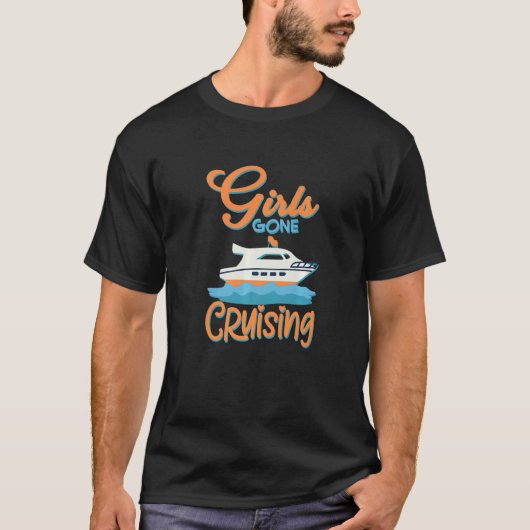 T-shirt Les Filles Partent Croisière Drôle Croisière Batea (Devant)