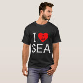 T-shirt Les filles pêchent le doré jaune (Devant entier)