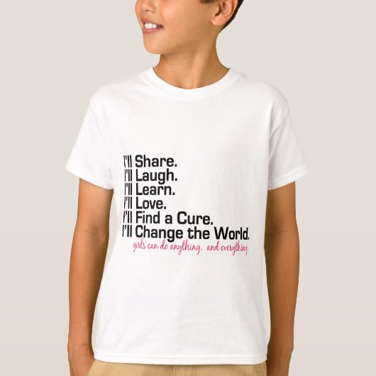 T-shirt les filles peuvent faire n'importe quoi (la (Devant)
