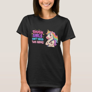 T-shirt Les Filles Résistantes n'ont pas Besoin de Deux Br