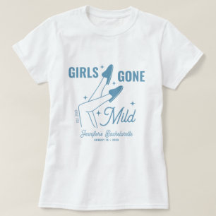 T-shirt Les filles sont parties Bachelorette Bleu Bleu Dou