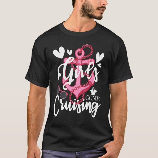 T-shirt Les filles sont parties Cruise Cruise Navire Cruis (Devant)
