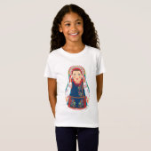 T-Shirt Les filles ukrainiennes de Matryoshka (Devant entier)