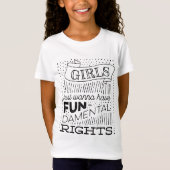 T-Shirt Les filles veulent juste avoir des droits (Devant)