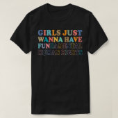 T-shirt Les Filles Veux Juste S'Amuser (Design devant)