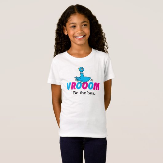 T-Shirt Les Filles Vroom Pigeon Blanches (Devant entier)