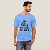 T-SHIRT LES FILMS GARDENT CALME ET FABRIQUENT (Devant entier)