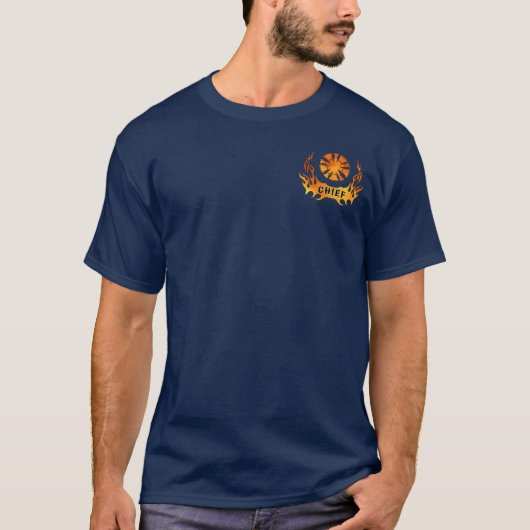 T-shirt Les Flammes d'un chef (Devant)